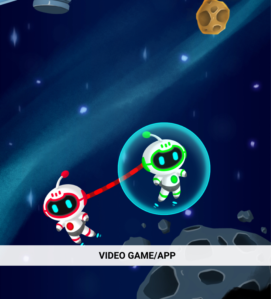 Screen of the video game called Galaxy Line
