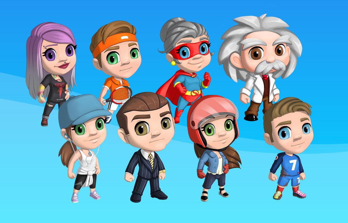 Quelques design d'avatars pour Idea Heroes, l'application d'intelligence collective Quelques design d'avatars pour Idea Heroes, l'application d'intelligence collective