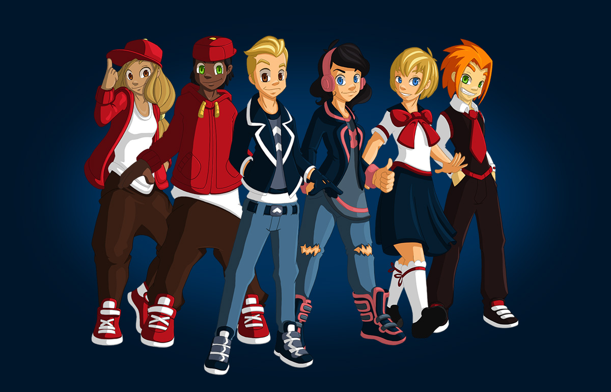 Cartoon illustration of Some of the player avatars