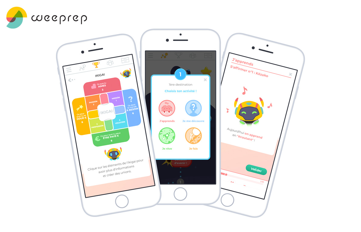 Application mobile videoludique Weeprep Application mobile videoludique Weeprep