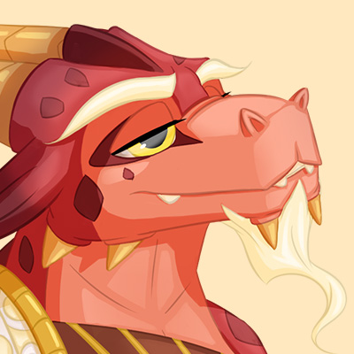 Dragonnor - Cartoon illustration of a millenary dragon mastering the magic