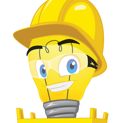 Mascotte sécurité GCC - Illustration cartoon Mascotte sécurité GCC - Illustration cartoon